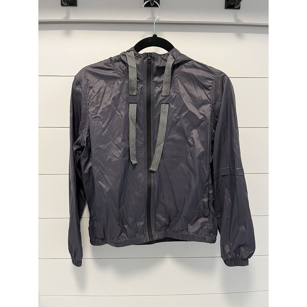 Zyia Active Light Weight WindBreaker Dark Gray Size Small